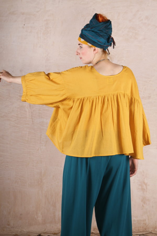 Boho Top Organic Cotton - Acacia Yellow - Image 2