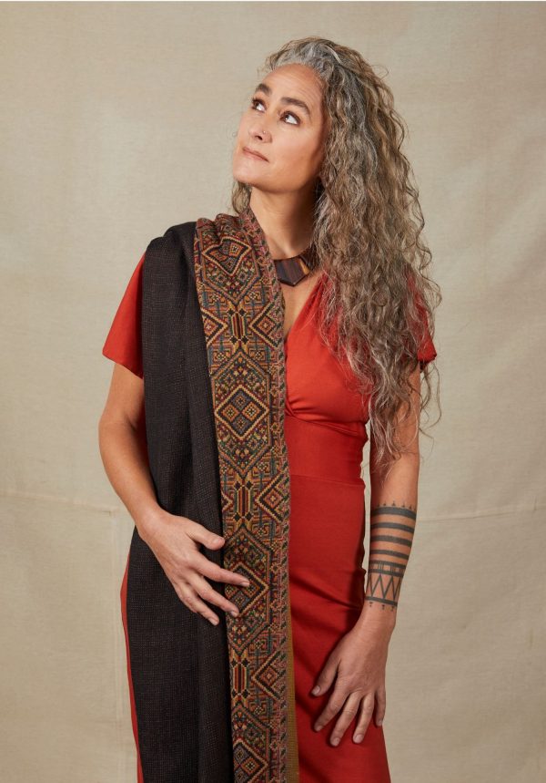 Amelie Cotton Lycra Maxi Dress Paprika - Image 8