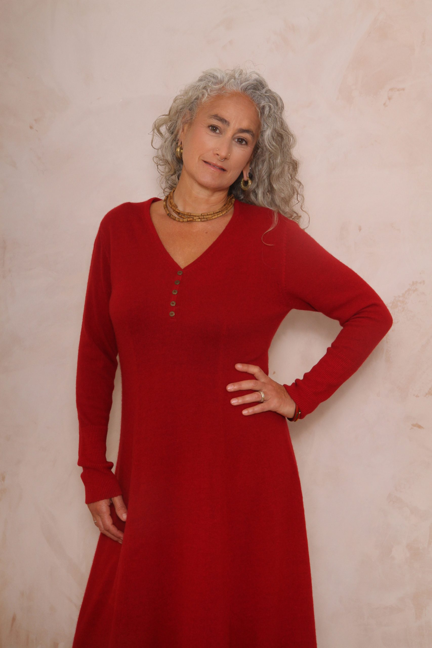 RHIANNON A-LINE MAXI DRESS PURE LAMBSWOOL PREORDER - Image 3