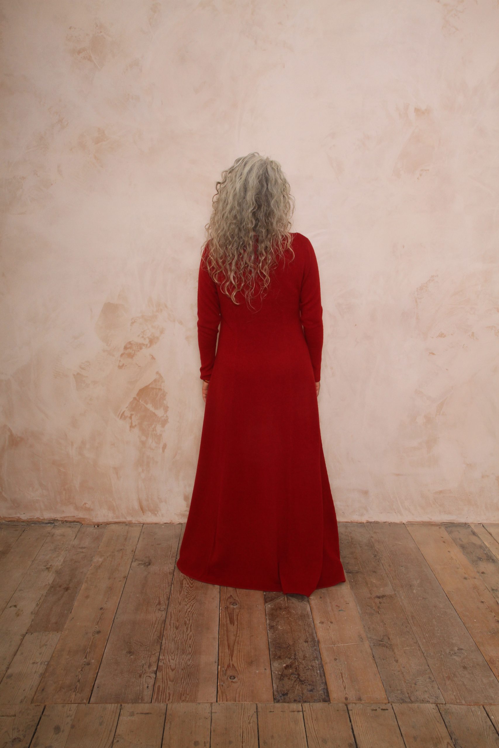 RHIANNON A-LINE MAXI DRESS PURE LAMBSWOOL PREORDER - Image 18