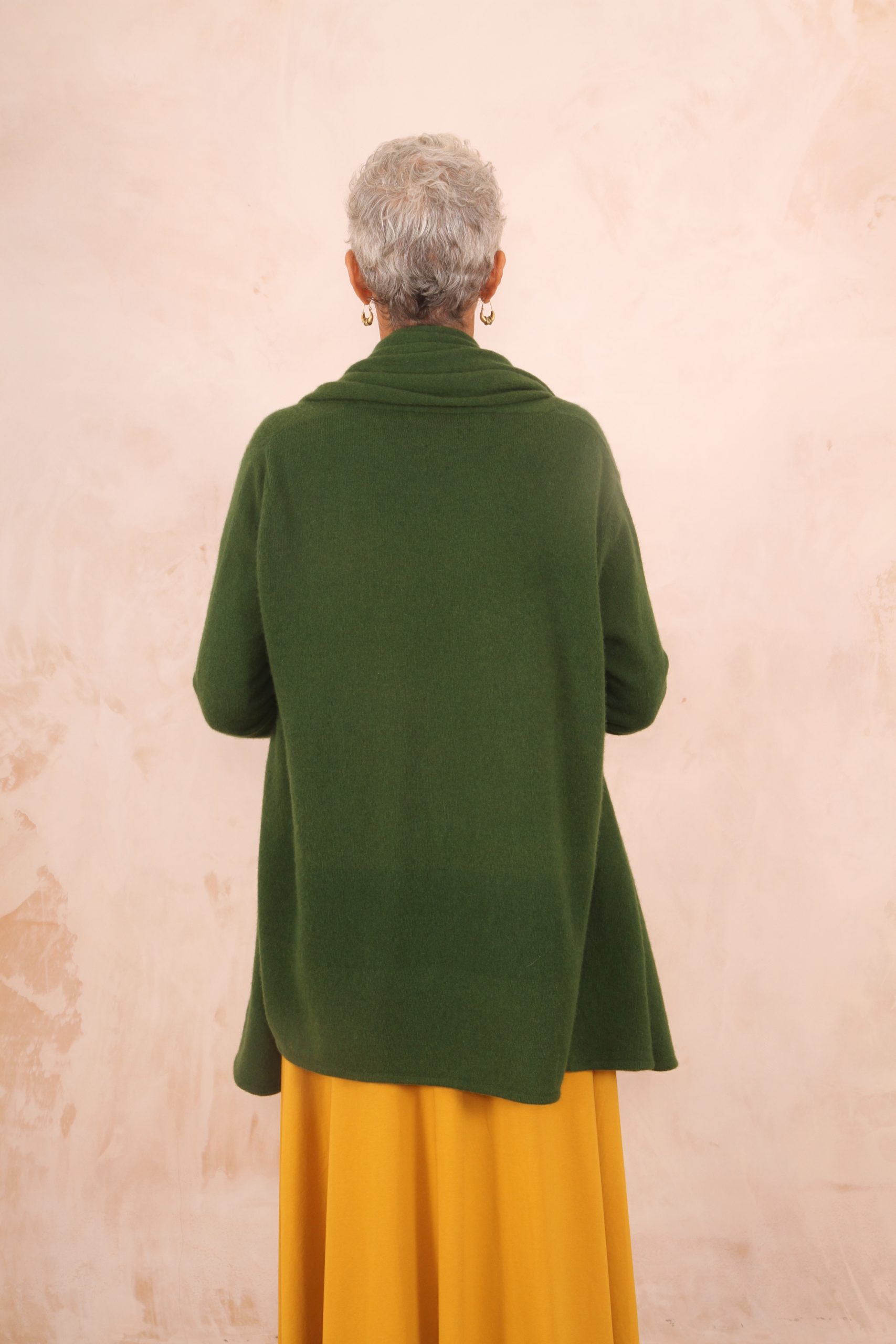 TARA SHAWL NECK CARDIGAN WITH OBI BELT PURE LAMBSWOOL PREORDER - Image 13