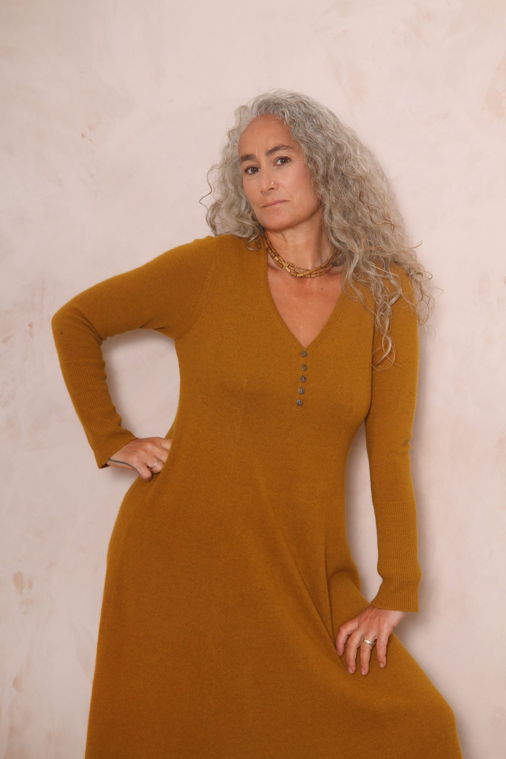 RHIANNON A-LINE MAXI DRESS PURE LAMBSWOOL PREORDER - Image 5