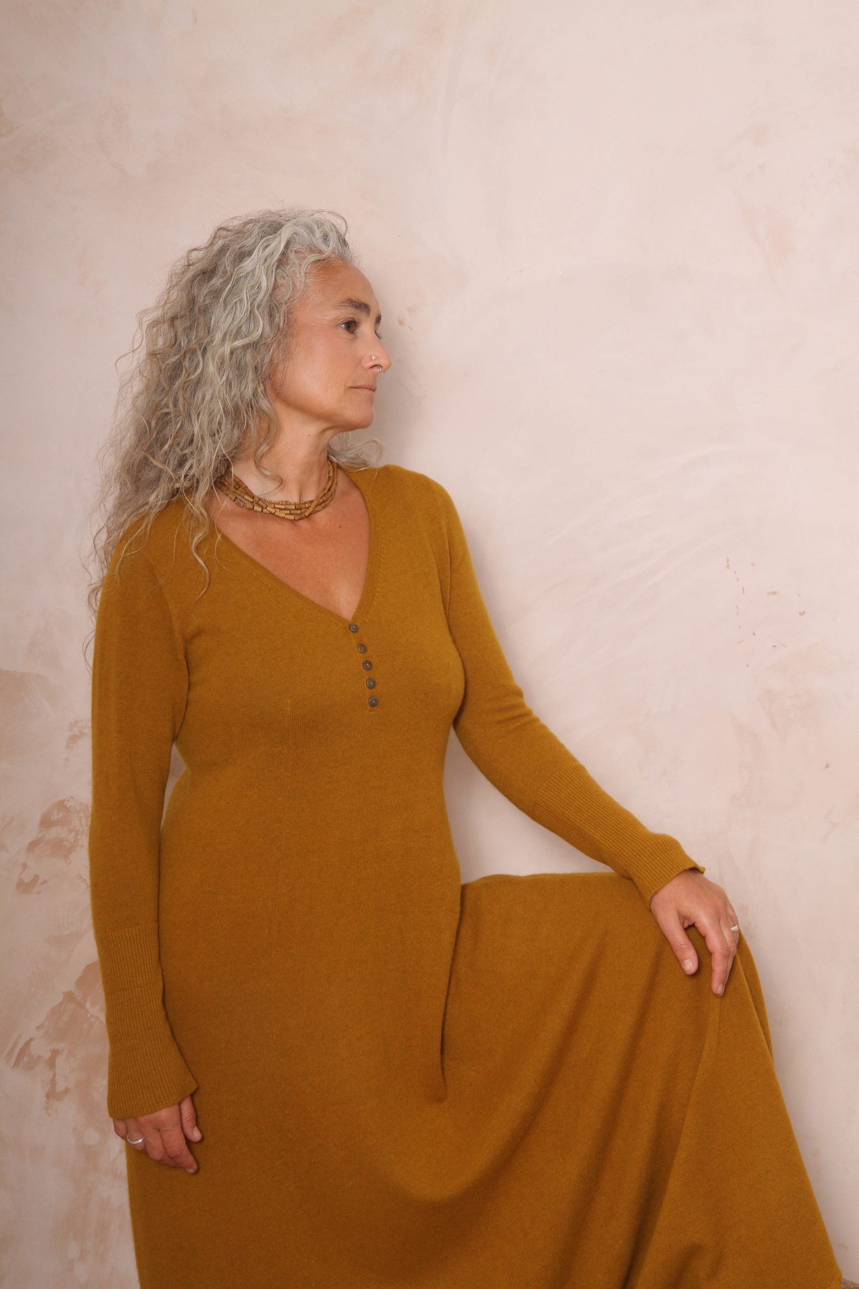 RHIANNON A-LINE MAXI DRESS PURE LAMBSWOOL PREORDER