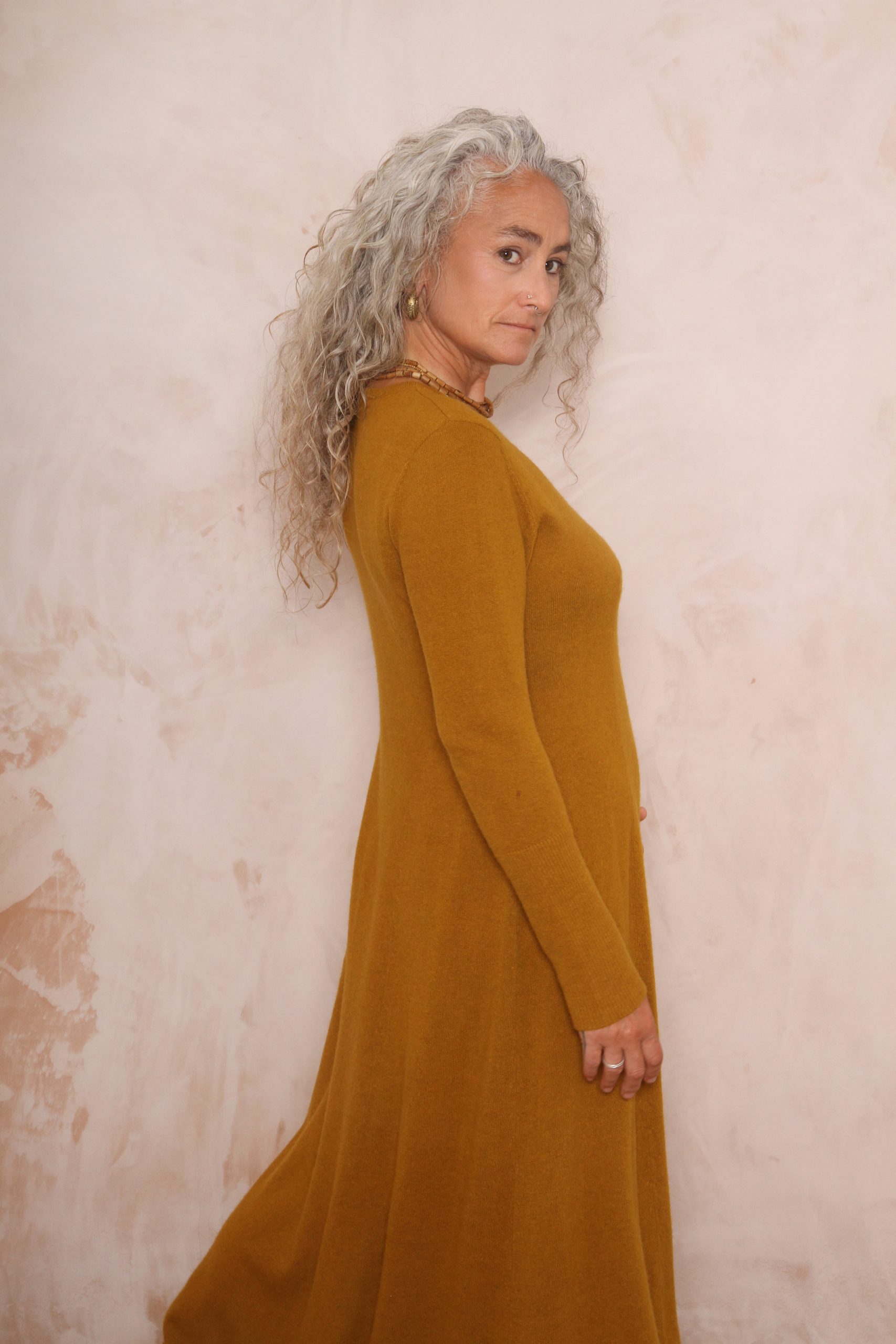 RHIANNON A-LINE MAXI DRESS PURE LAMBSWOOL PREORDER - Image 10
