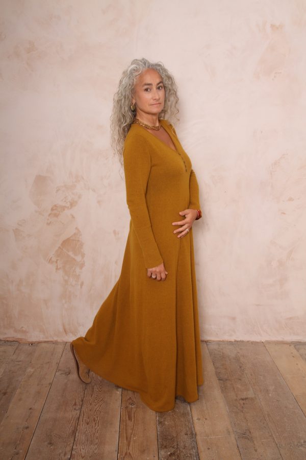 RHIANNON A-LINE MAXI DRESS PURE LAMBSWOOL PREORDER - Image 4