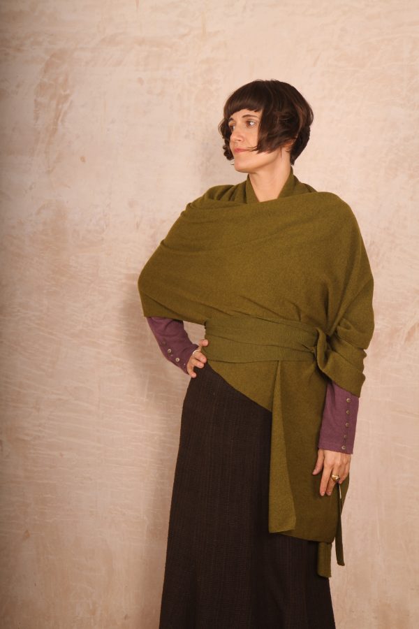 LAMBSWOOL WIDE KNITTED OBI BELT - Image 2