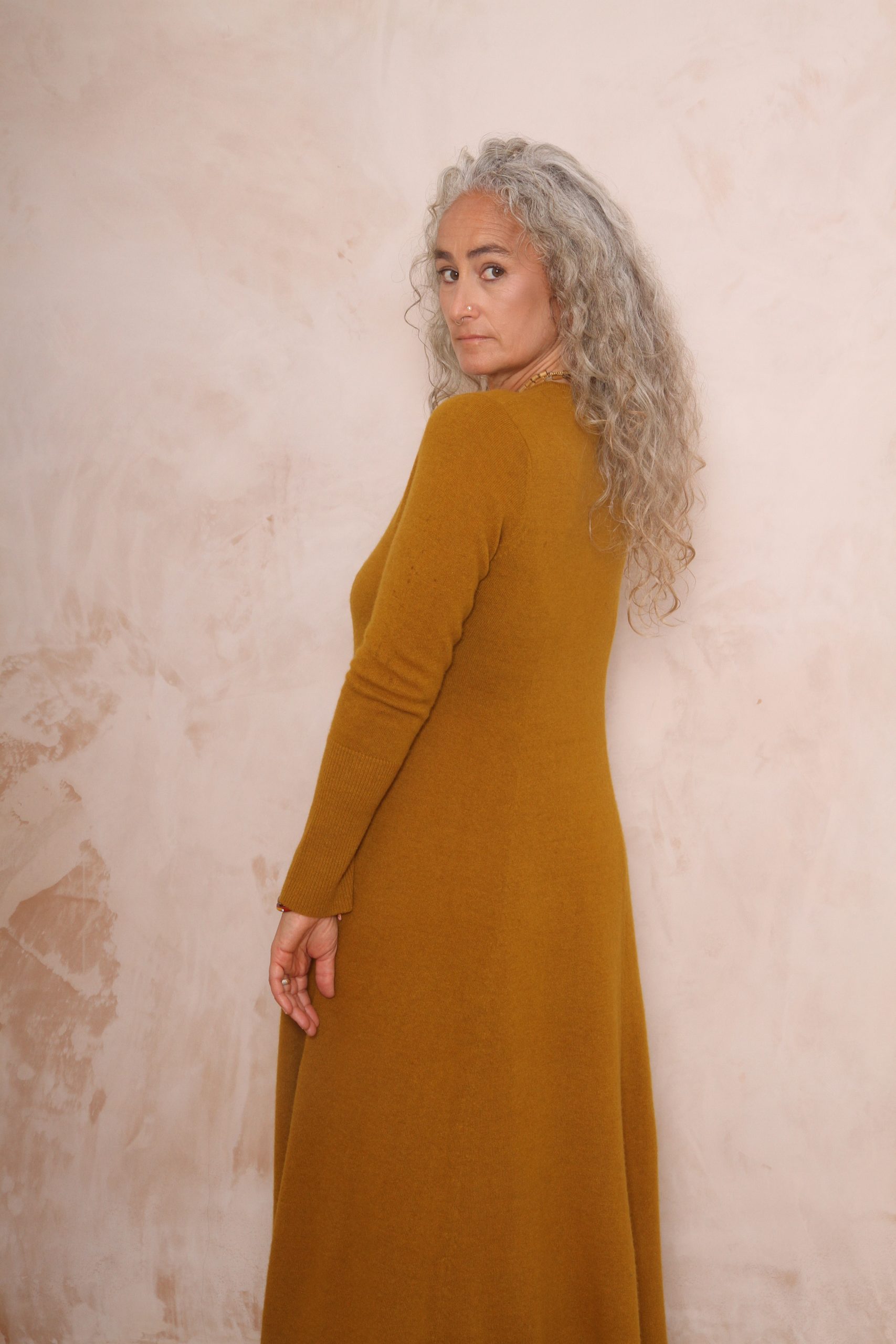 RHIANNON A-LINE MAXI DRESS PURE LAMBSWOOL PREORDER - Image 11