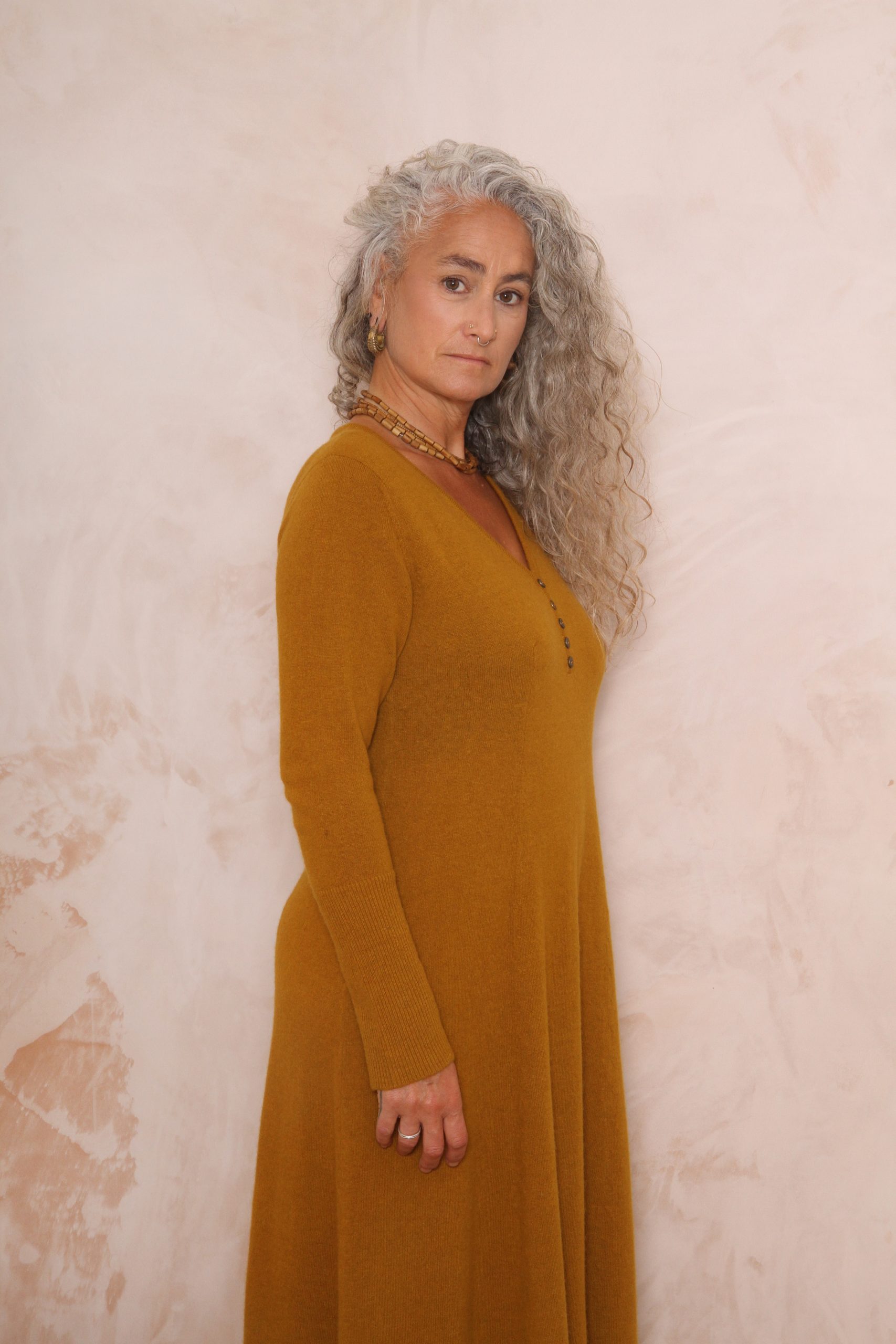 RHIANNON A-LINE MAXI DRESS PURE LAMBSWOOL PREORDER - Image 9