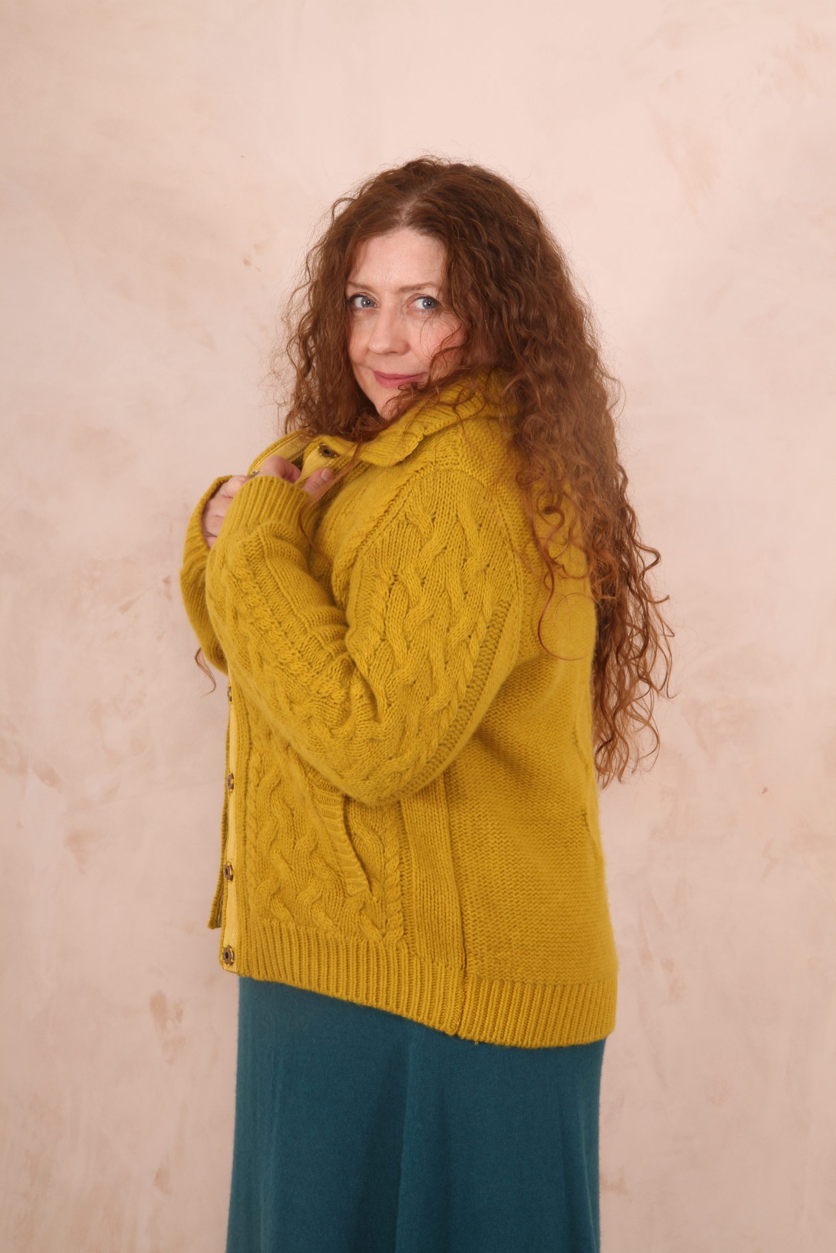 ENDLESS KNOT CABLE KNIT BOMBER CARDIGAN PURE LAMBSWOOL PREORDER