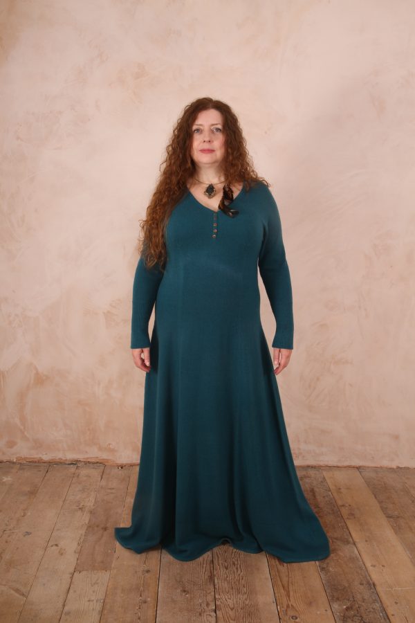 RHIANNON A-LINE MAXI DRESS PURE LAMBSWOOL PREORDER - Image 10