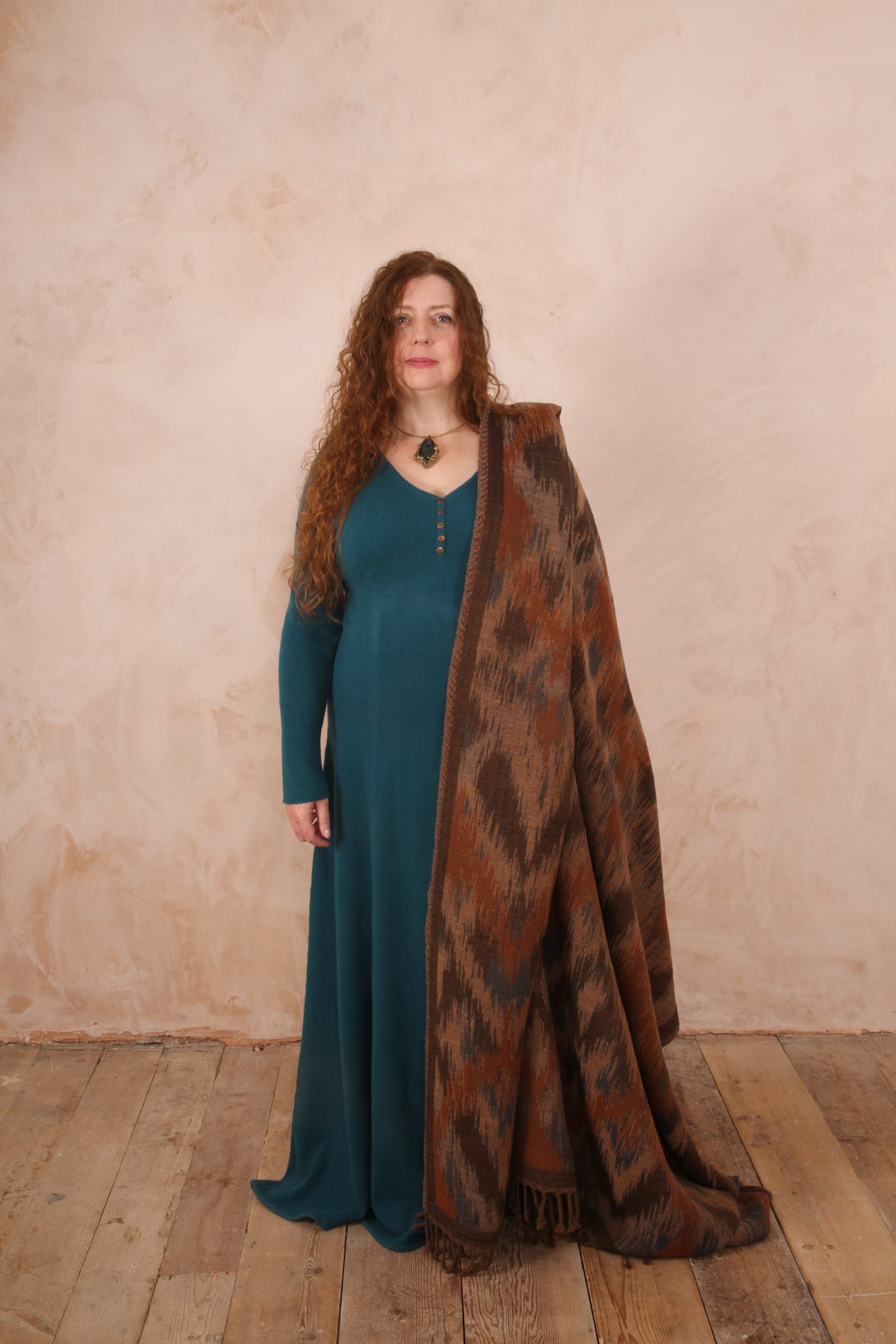 RHIANNON A-LINE MAXI DRESS PURE LAMBSWOOL PREORDER - Image 9