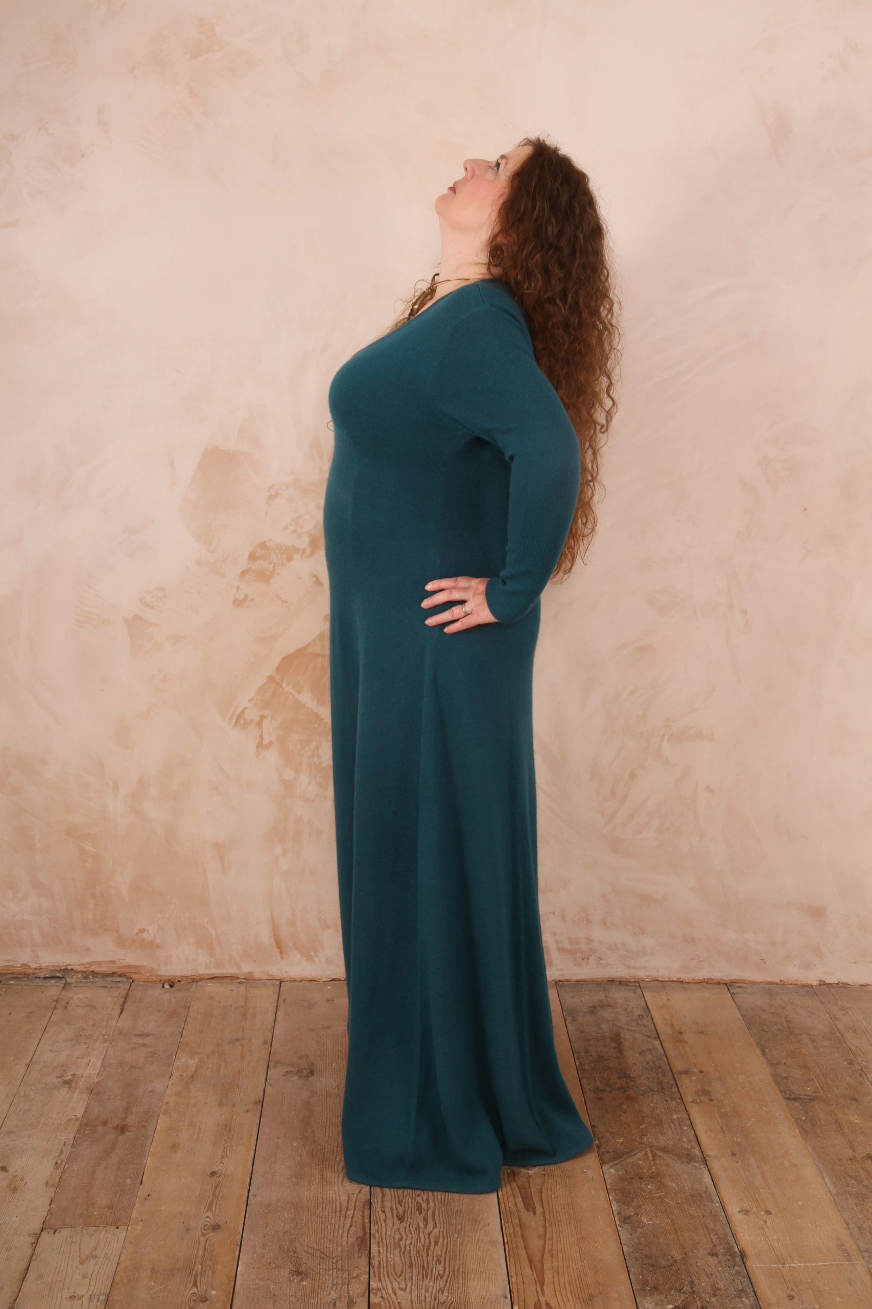 RHIANNON A-LINE MAXI DRESS PURE LAMBSWOOL PREORDER - Image 13