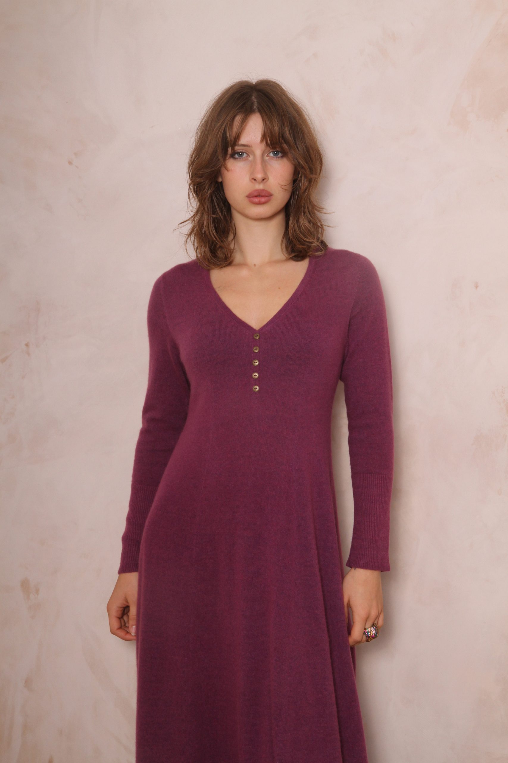 RHIANNON A-LINE MAXI DRESS PURE LAMBSWOOL PREORDER