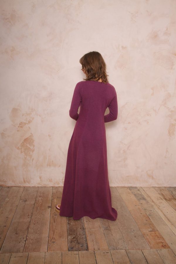 RHIANNON A-LINE MAXI DRESS PURE LAMBSWOOL PREORDER - Image 9