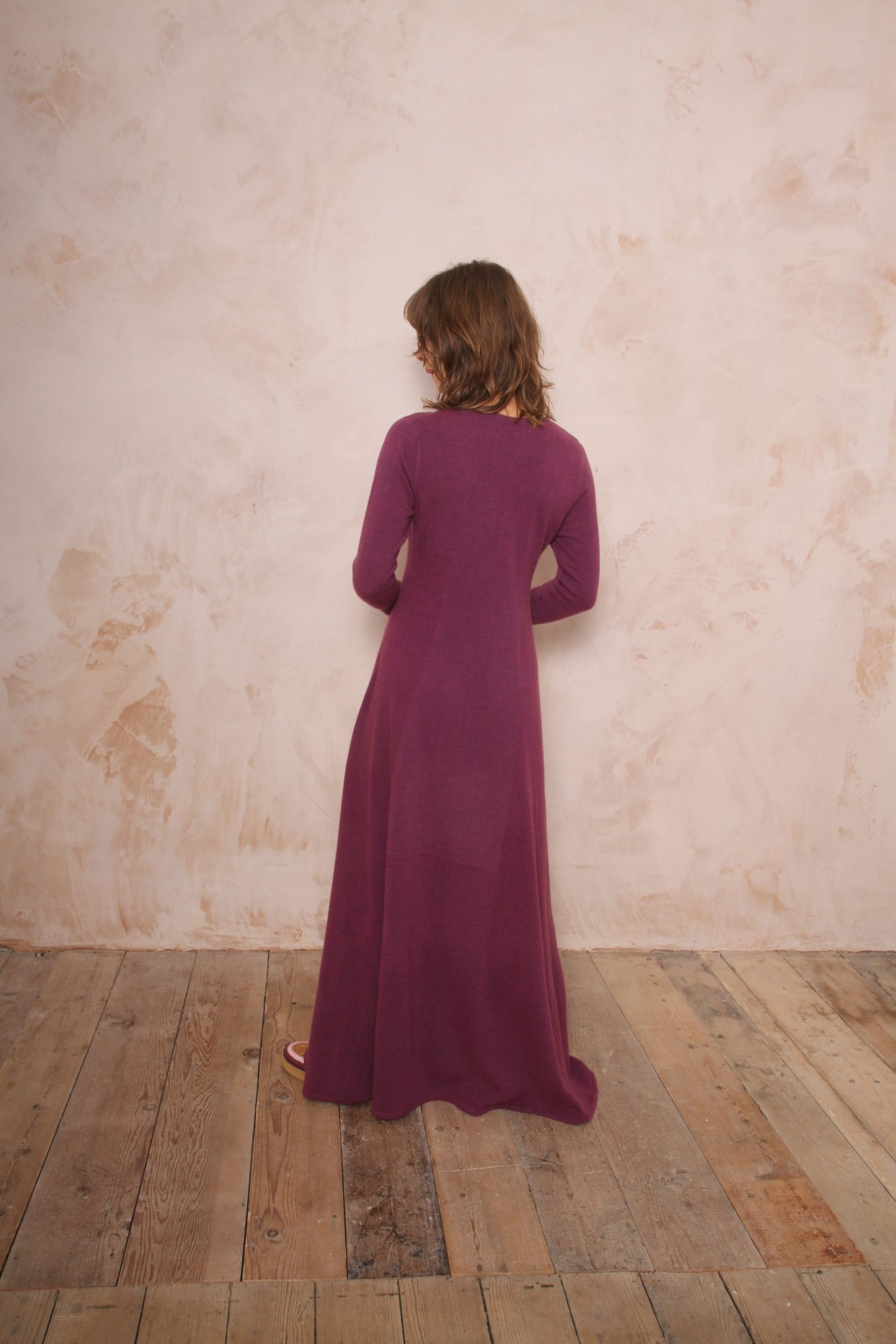 RHIANNON A-LINE MAXI DRESS PURE LAMBSWOOL PREORDER - Image 9