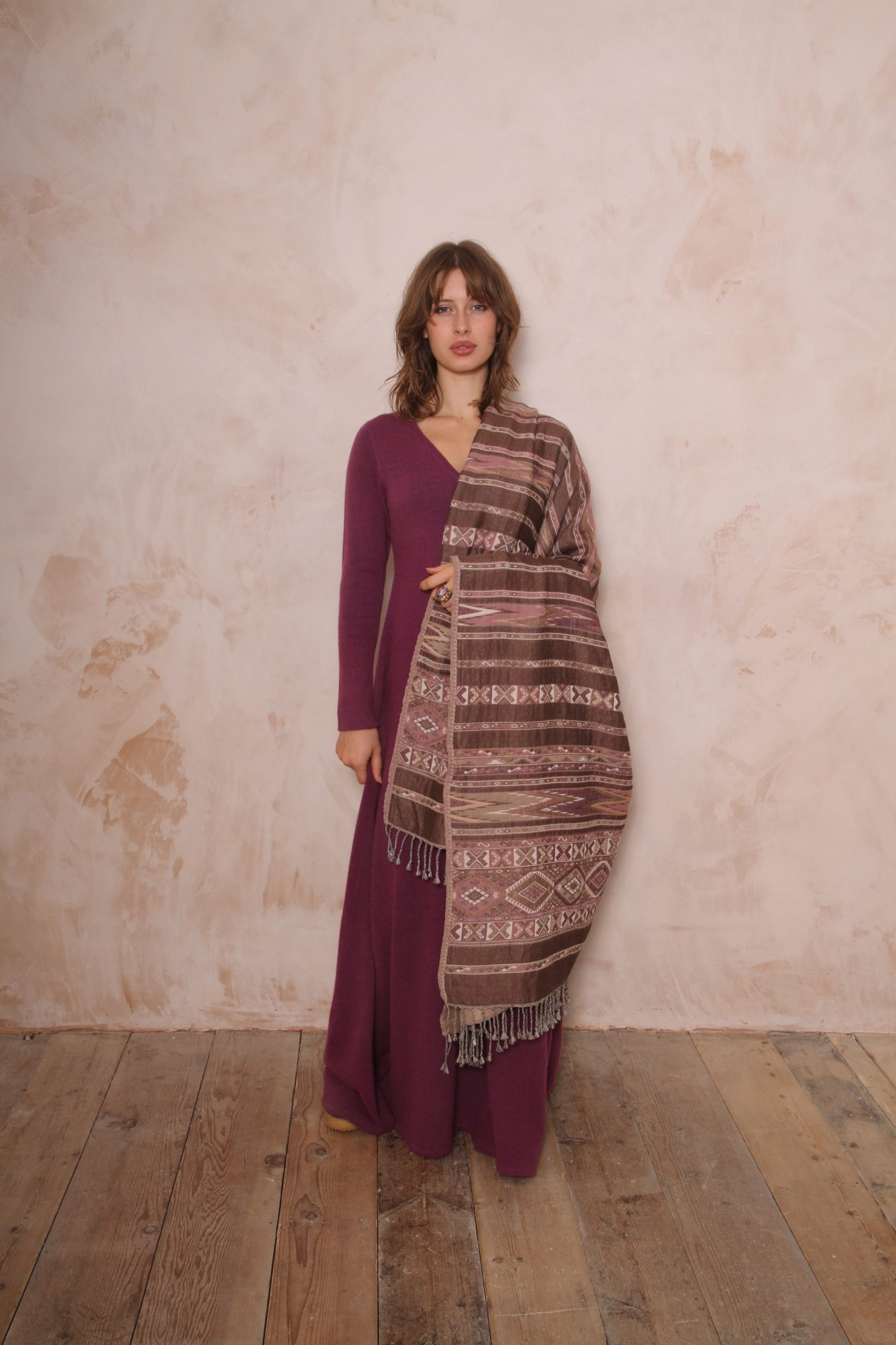 RHIANNON A-LINE MAXI DRESS PURE LAMBSWOOL PREORDER - Image 11
