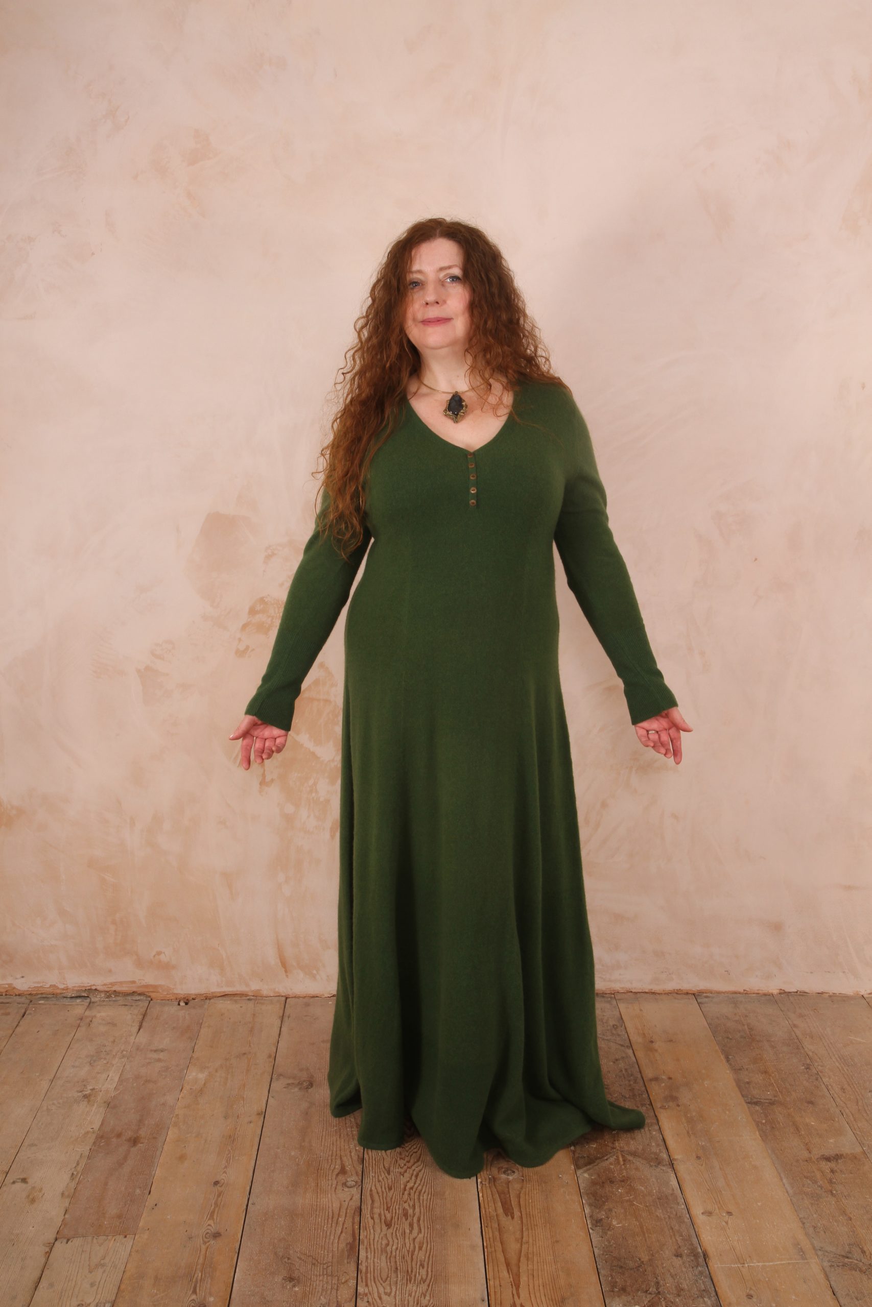 RHIANNON A-LINE MAXI DRESS PURE LAMBSWOOL PREORDER - Image 8