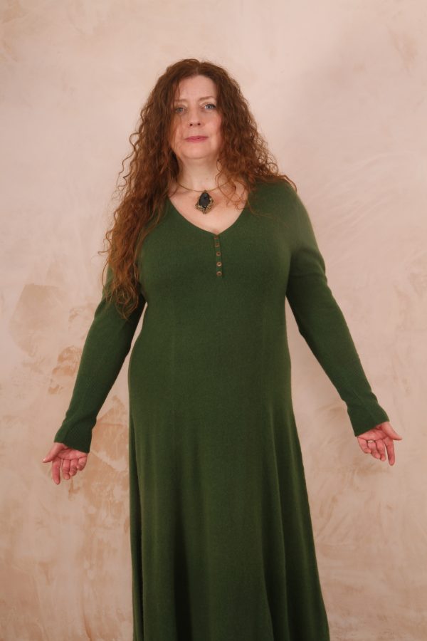 RHIANNON A-LINE MAXI DRESS PURE LAMBSWOOL PREORDER - Image 7