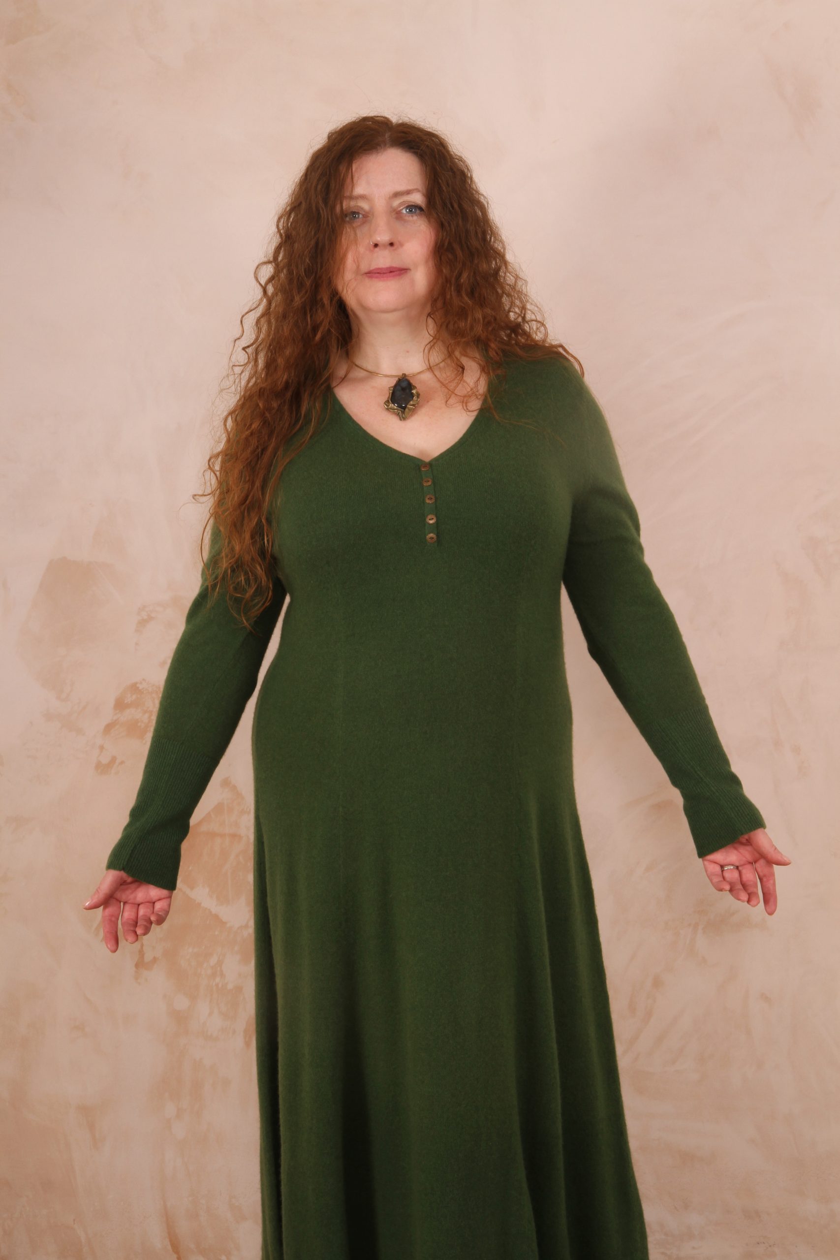RHIANNON A-LINE MAXI DRESS PURE LAMBSWOOL PREORDER - Image 7