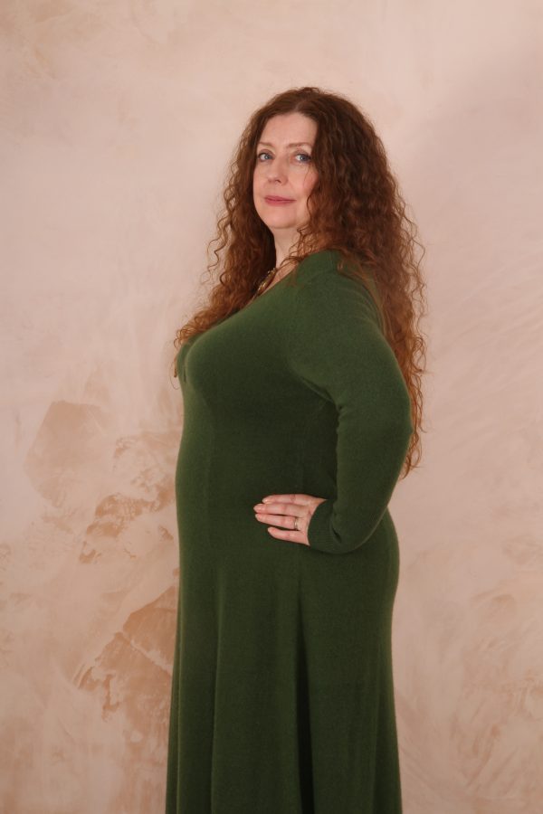 RHIANNON A-LINE MAXI DRESS PURE LAMBSWOOL PREORDER - Image 6