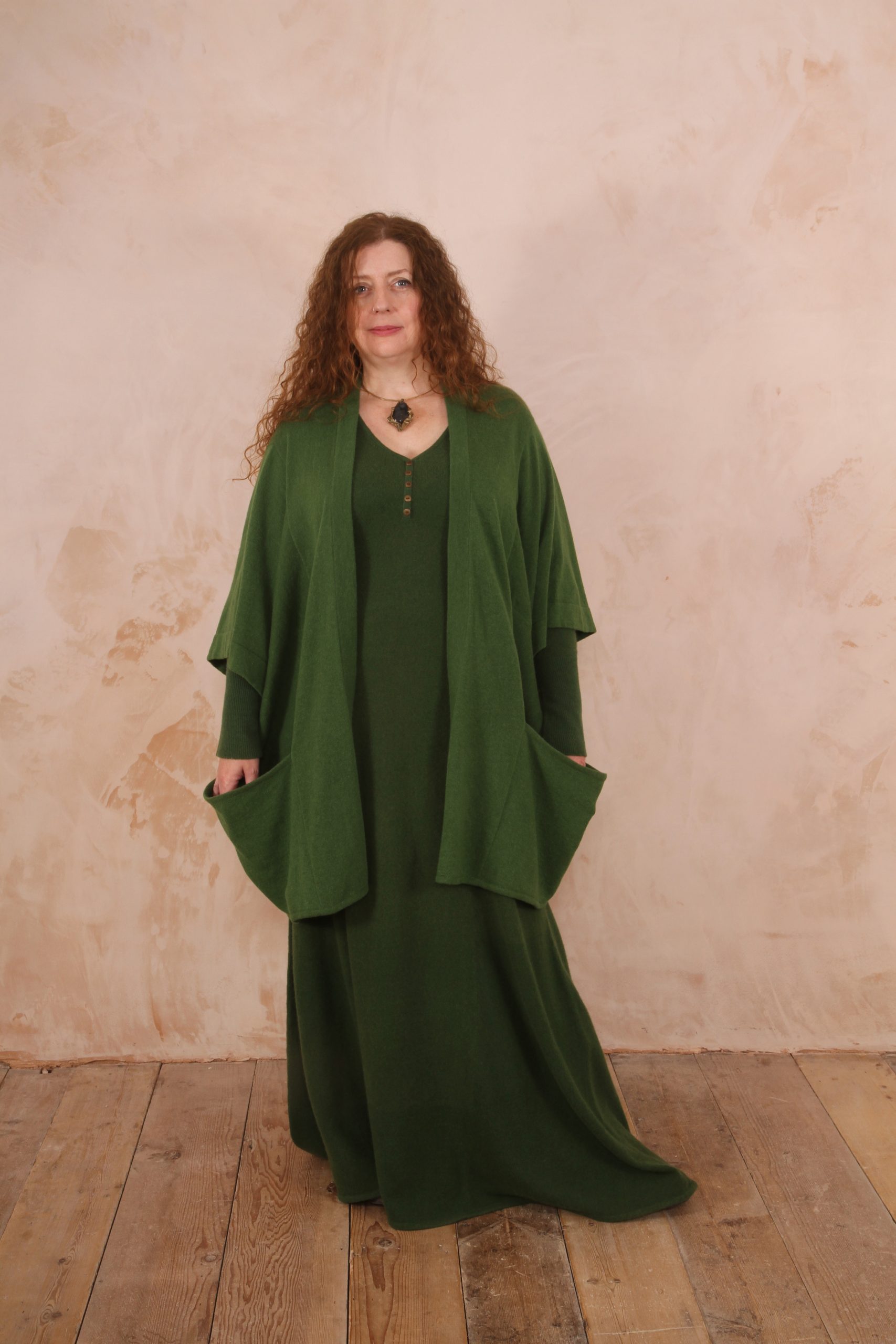 RHIANNON A-LINE MAXI DRESS PURE LAMBSWOOL PREORDER - Image 3