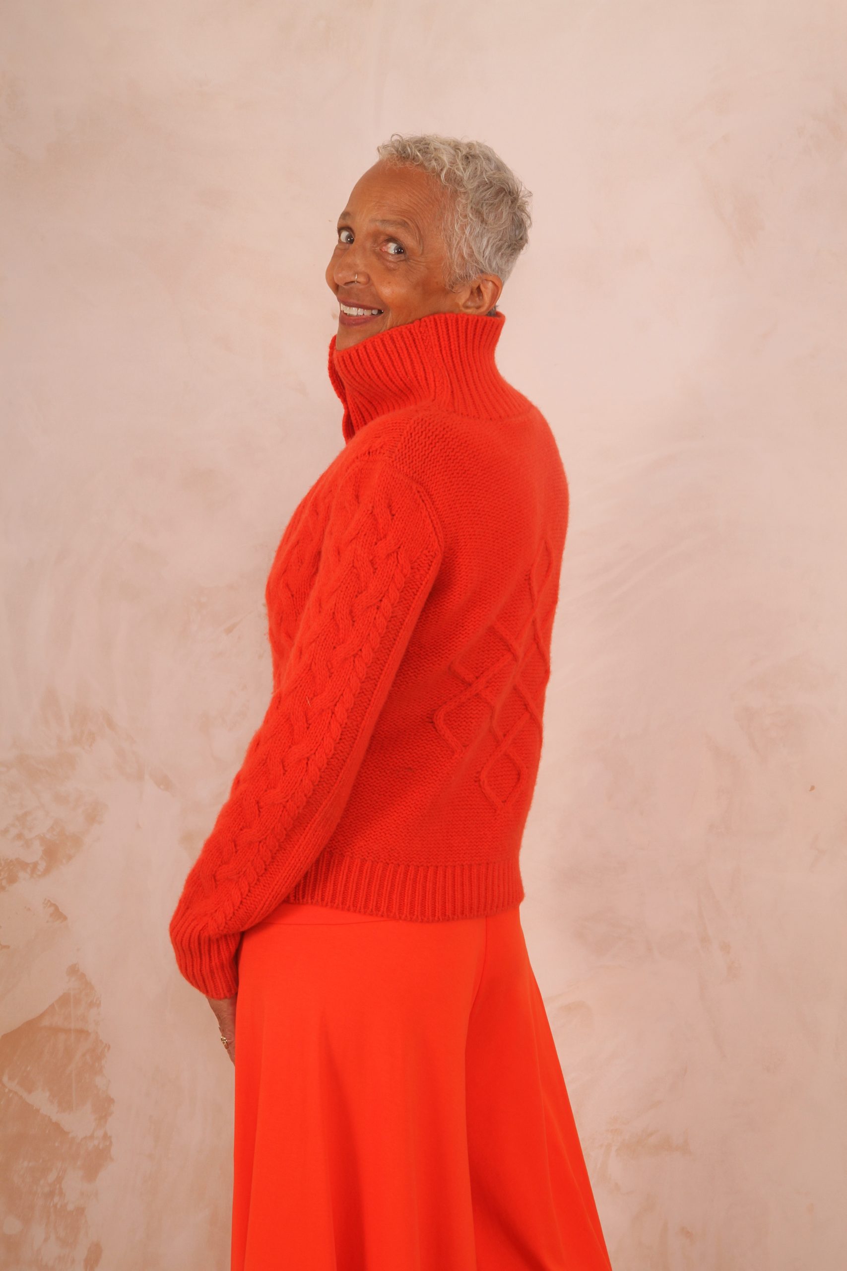 ENDLESS KNOT CABLE KNIT BOMBER CARDIGAN PURE LAMBSWOOL PREORDER
