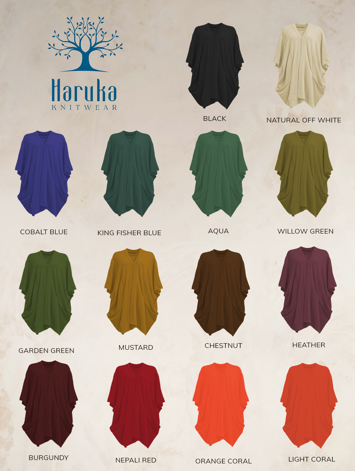 ANU POCKET PONCHO PURE LAMBSWOOL PREORDER - Image 2