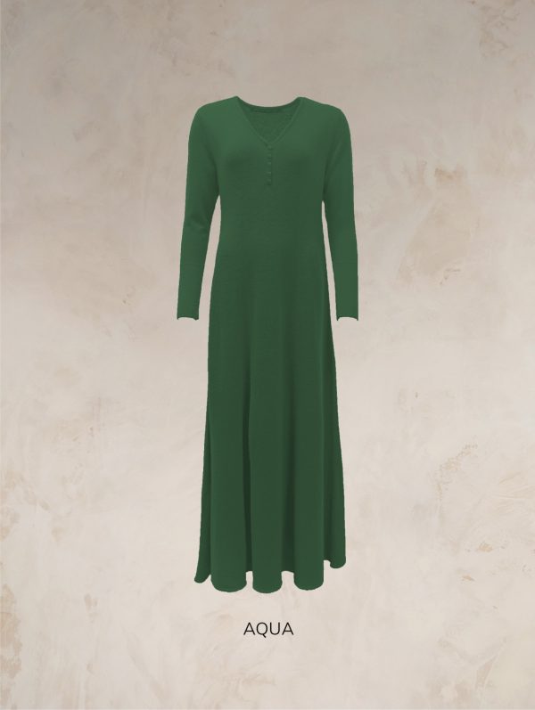 RHIANNON A-LINE MAXI DRESS PURE LAMBSWOOL PREORDER - Image 13