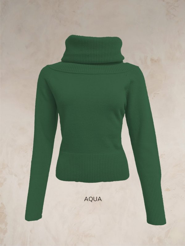 COWL NECK JUMPER PURE LAMBSWOOL preorder - Image 13