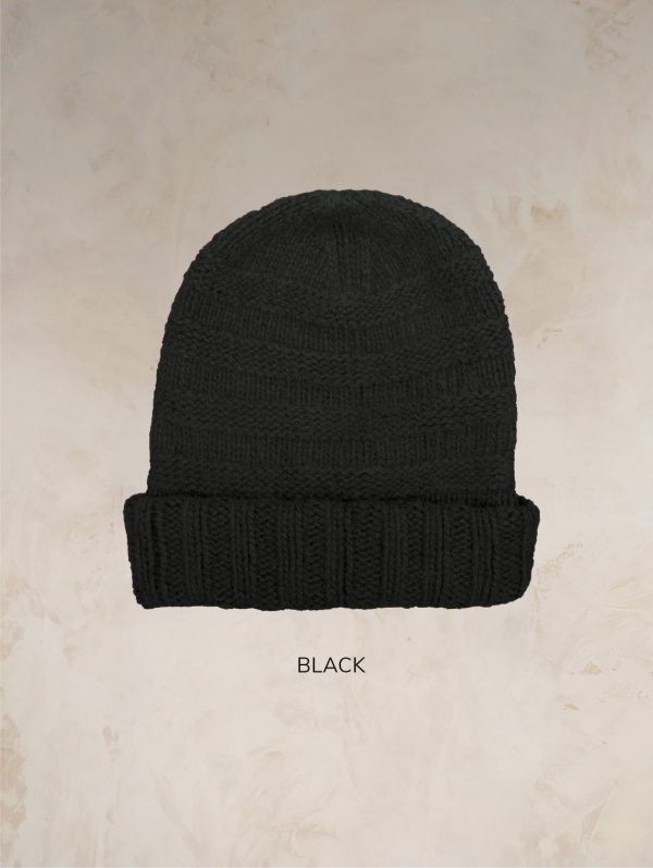 HARUKA CHUNKY RIBBED LAMBSWOOL BEANIE HAT! PREORDER - Image 5