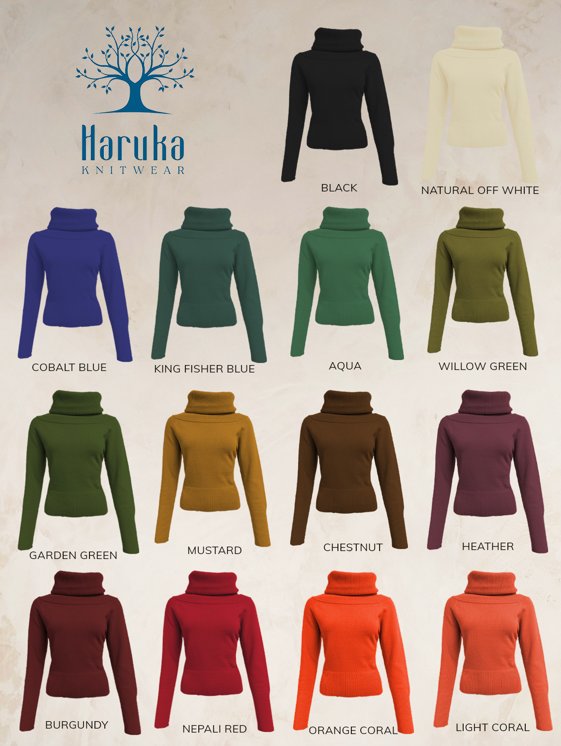 COWL NECK JUMPER PURE LAMBSWOOL preorder - Image 2