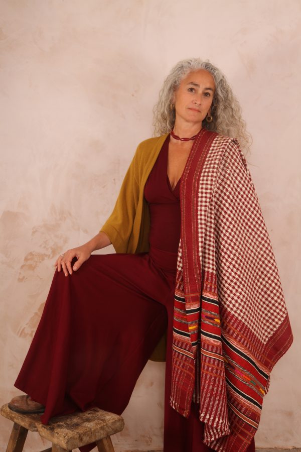 Dancing Trousers Wide Leg Cotton Lycra Hawthorn red - Image 3