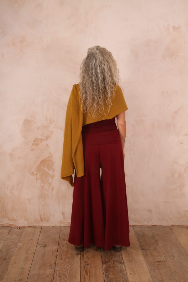 Dancing Trousers Wide Leg Cotton Lycra Hawthorn red - Image 7