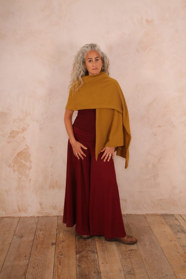 Dancing Trousers Wide Leg Cotton Lycra Hawthorn red - Image 4