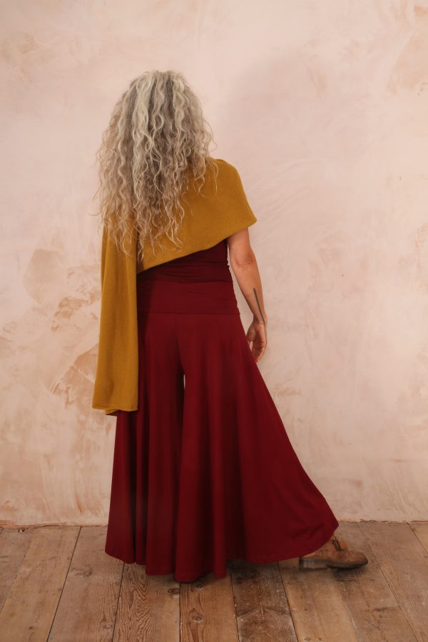 Dancing Trousers Wide Leg Cotton Lycra Hawthorn red - Image 6