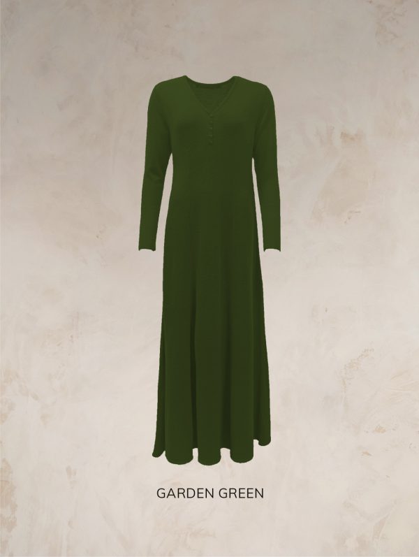 RHIANNON A-LINE MAXI DRESS PURE LAMBSWOOL PREORDER - Image 18