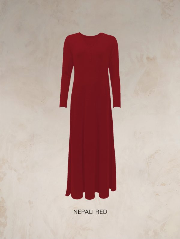 RHIANNON A-LINE MAXI DRESS PURE LAMBSWOOL PREORDER - Image 22