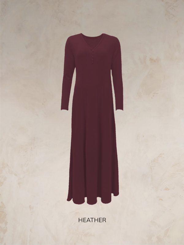 RHIANNON A-LINE MAXI DRESS PURE LAMBSWOOL PREORDER - Image 24