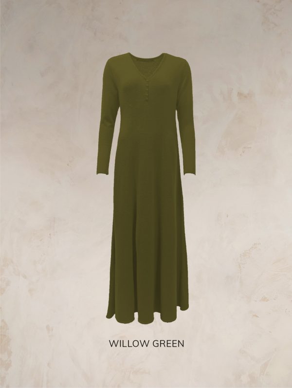 RHIANNON A-LINE MAXI DRESS PURE LAMBSWOOL PREORDER - Image 26