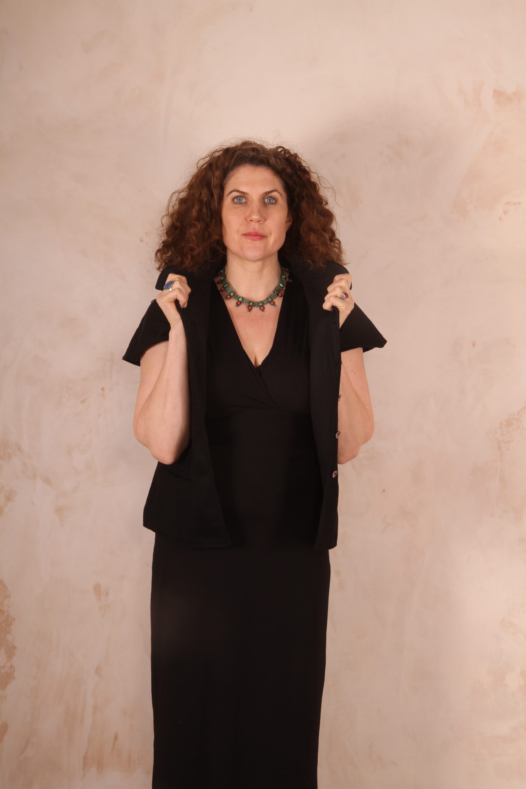 Classic Tailored Haruka Wool Waistcoat Black - Image 3